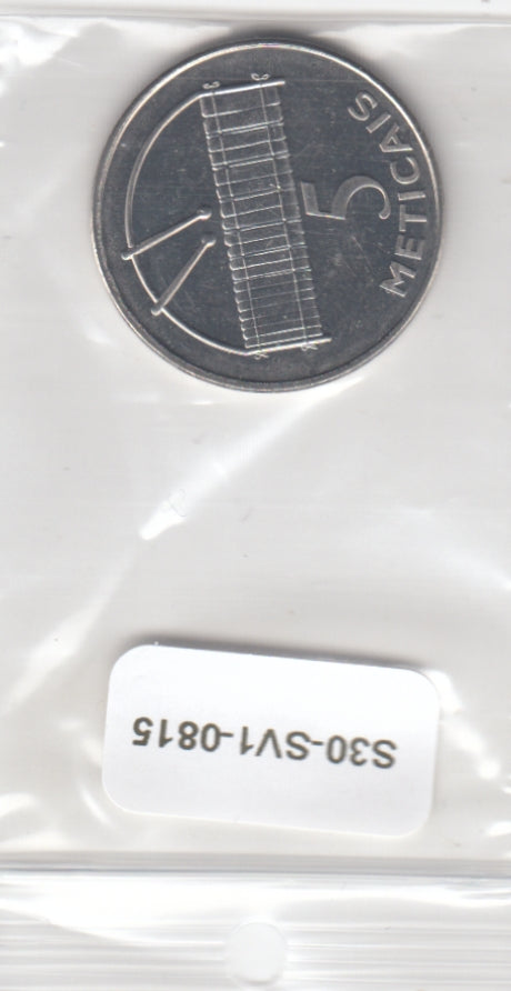 S30-SV1-0815-M01 Mozambique 5 Meticais UNC 2006 KM139