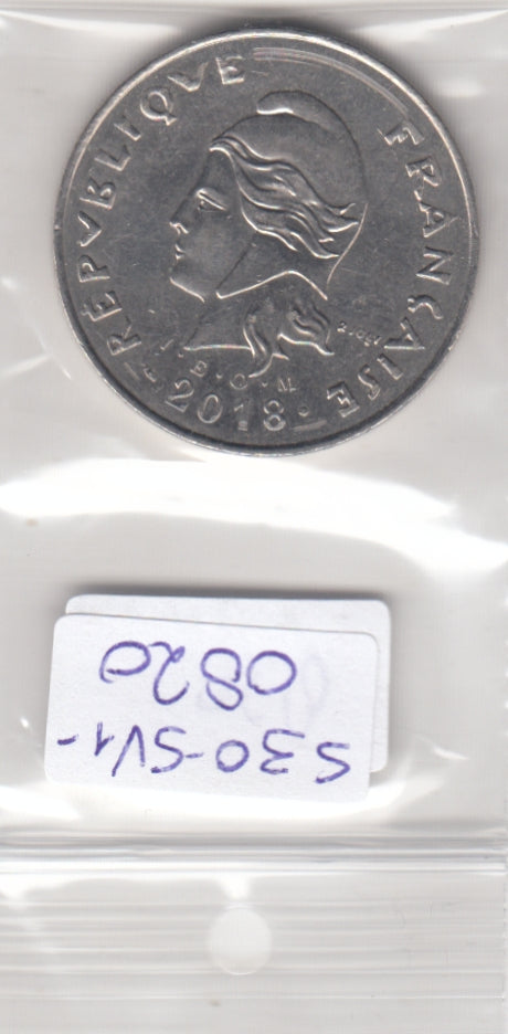 S30-SV1-0820 Polynesie 50 Francs XF 2018 KM13a   EOM