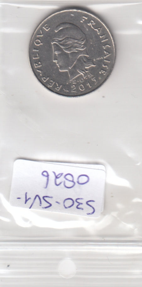 S30-SV1-0826 Polynesie 10 Francs XF 2015 KM8a   EOM