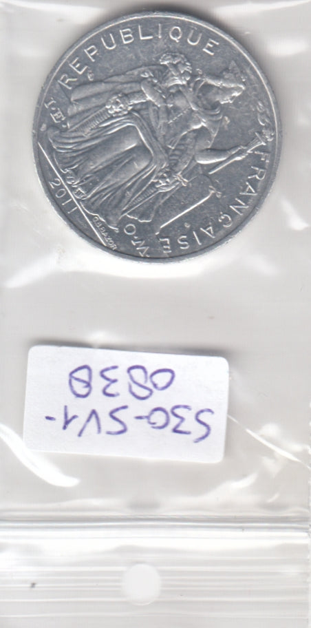 S30-SV1-0838 Polynensia 5 Franc UNC 2011 KM12