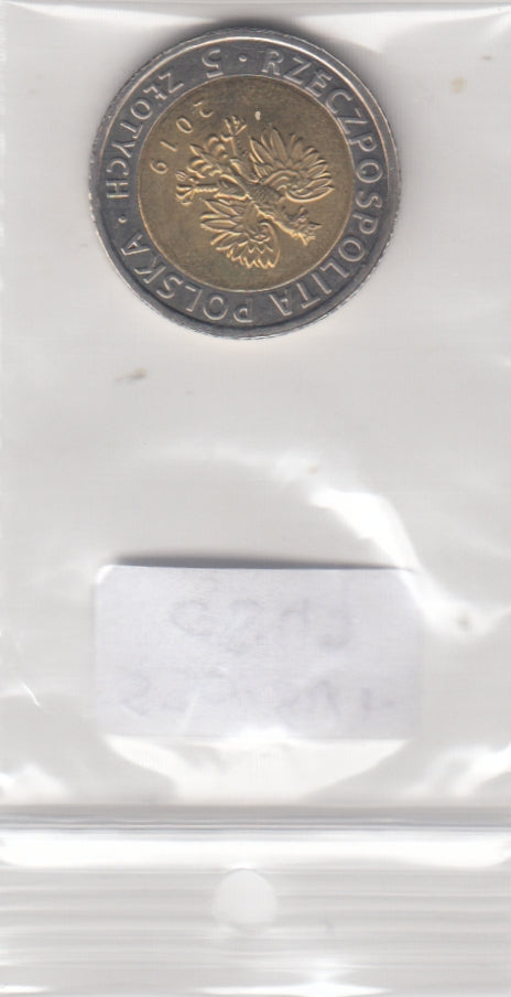 S30-SV1-0847 Poland 5 Zlotych UNC 2019 Y1030