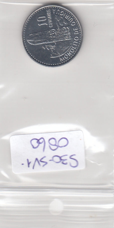 S30-SV1-0860 Guatemala 10 centavos UNC 2015 KM277.6a   Magnetic