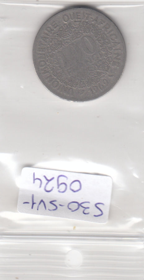 S30-SV1-0924 Western African States  100 Francs FI 1969 KM4