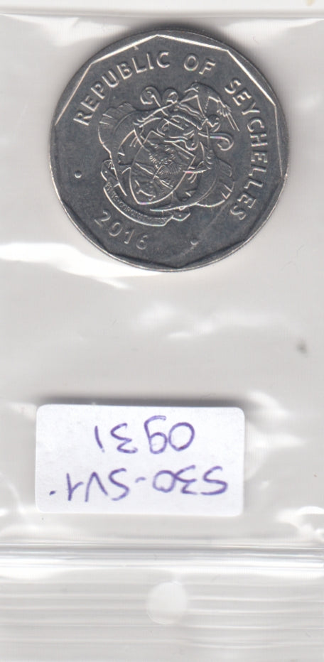 S30-SV1-0931 Seychelles 5 Rupees UNC 2016 KM181