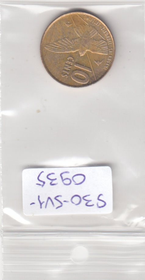 S30-SV1-0935 Seychelles 10 Cents AU 2016 KM178