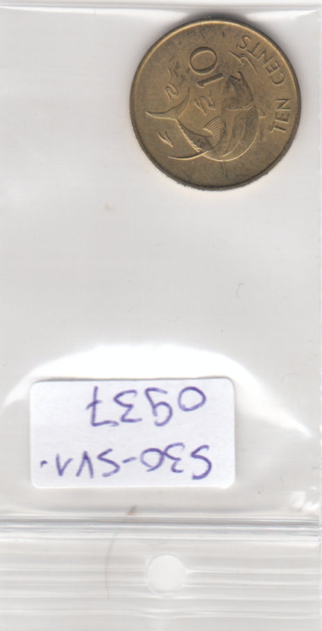 S30-SV1-0937 Seychelles 10 Cents XF 1982 KM178