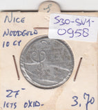 S30-SV1-0958 France 20 centimes FI/VF 1922 Élie mon# 10.2, 10.4   French notgeld