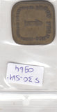 S30-SV1-0964 Belgium-Token 1 Broodpenning VF       BROODPENNING MAATSCHAPPIJ DE WERKMAN
