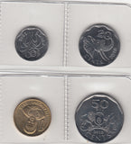S30-SV1-1000-M03 Eswatini Set 6 Munten 2018 UNC       S30-SVI-786|787|788|789|