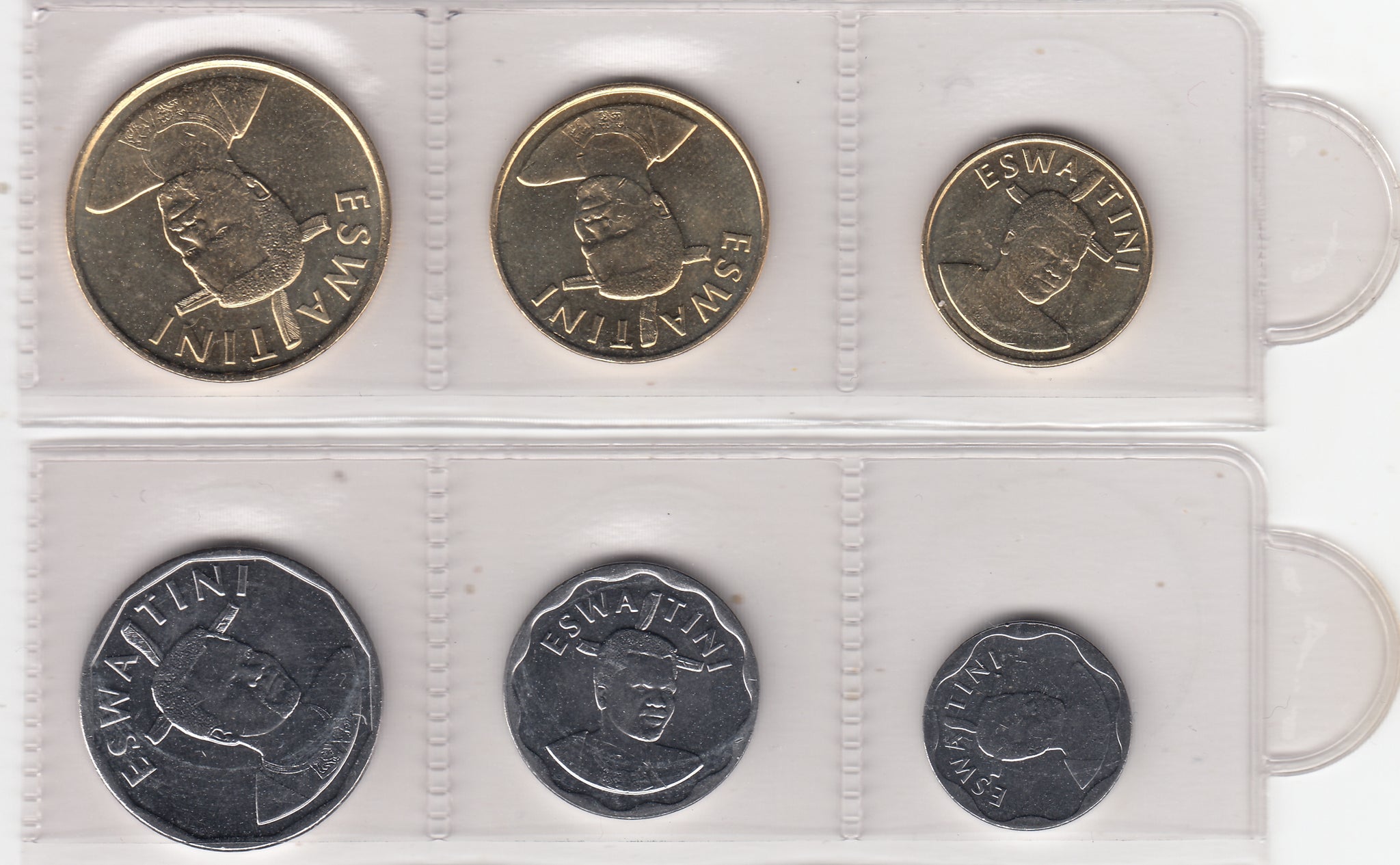 S30-SV1-1001-M02 Eswatini Set 6 Coins 2021 UNC       S30-SVI-794|796|798|800|802|805|