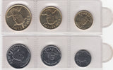 S30-SV1-1001-M02 Eswatini Set 6 Coins 2021 UNC       S30-SVI-794|796|798|800|802|805|