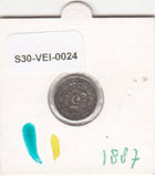 S30-VEI-0024 Mexico 5 Centavos FI 1887 KM398