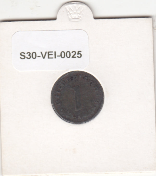 S30-VEI-0025 Duitsland 1 Reichspfennig FI/VF 1943 KM97 A