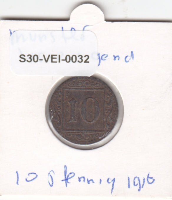 S30-VEI-0032 Duitsland - Münster in Westfalen 10 Pfennig VF 1916 Funck 2012# 350.3A Kriegsgeld
