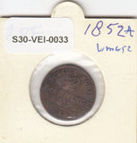 S30-VEI-0033 Germany - Prusia 2 Pfennige VF 1852 KM452 A