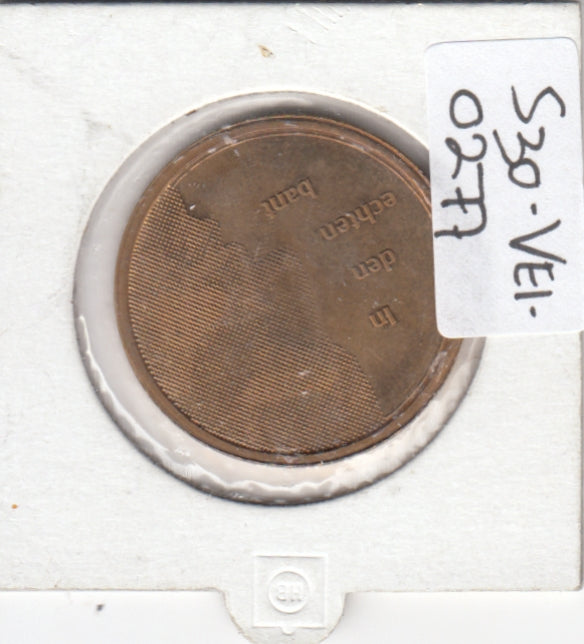 S30-VEI-0277 Netherlands-Token Commemorative Medal XF 1991 KK7.3.   In den echten bant Rijskmunt