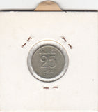 S30-ZIL-0012 Sweden 25 Ore VF 1954 KM824   zilver