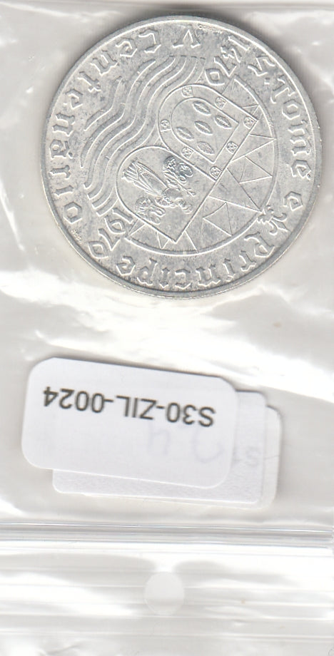 S30-ZIL-0024 São Tomé and Príncipe 50 Escudos UNC 1970 KM21 Portugal        50 Escudos        1970 zilver