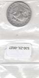 S30-ZIL-0027 Portugal 5 Escudos VF 1937 KM581   zilver