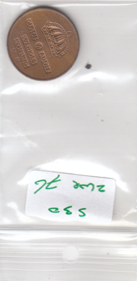 S30-ZWE-0076 Sweden 2 Ore AU 1960 KM821