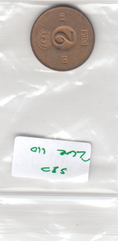 S30-ZWE-0110 Sweden 2 Ore XF 1971 KM821