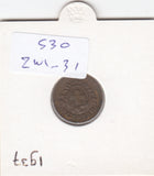 S30-ZWI-0031 Switzerland 1 Rappen  VF/XF 1937 KM3