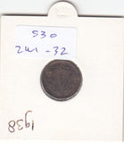 S30-ZWI-0032 Switzerland 1 Rappen  VF/XF 1938 KM3