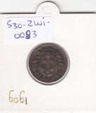 S30-ZWI-0083 Switzerland 2 Rappen XF 1909 KM4.2