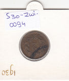 S30-ZWI-0094 Switzerland 2 Rappen VF/XF 1930 KM4.2