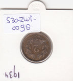 S30-ZWI-0098 Switzerland 2 Rappen XF 1934 KM42a