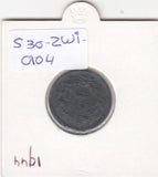S30-ZWI-0104 Switzerland 2 Rappen XF 1944 KM42b