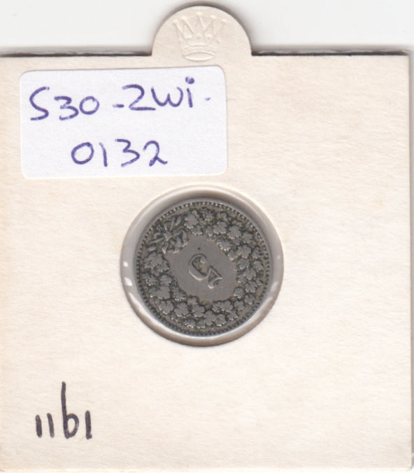 S30-ZWI-0132 Switzerland 5 Rappen VF 1911 KM# 26