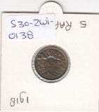 S30-ZWI-0138 Switzerland 5 Rappen XF 1918 KM# 26a