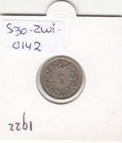 S30-ZWI-0142 Switzerland 5 Rappen VF 1922 KM# 26