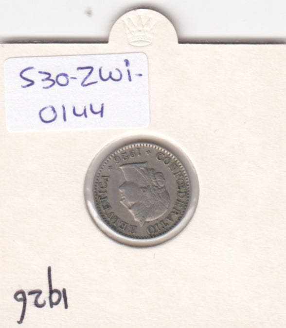 S30-ZWI-0144 Switzerland 5 Rappen VF 1926 KM# 26