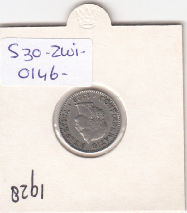S30-ZWI-0146 Switzerland 5 Rappen VF 1928 KM# 26