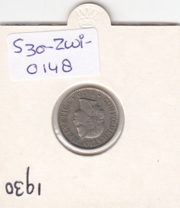 S30-ZWI-0148 Switzerland 5 Rappen VF 1930 KM# 26