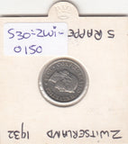S30-ZWI-0150 Switzerland 5 Rappen VF 1932 KM# 26b