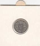 S30-ZWI-0169 Switzerland 5 Rappen VF+ 1954 KM# 26