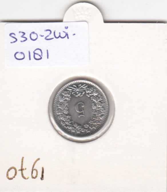 S30-ZWI-0181 Switzerland 5 Rappen UNC 1970 KM# 26