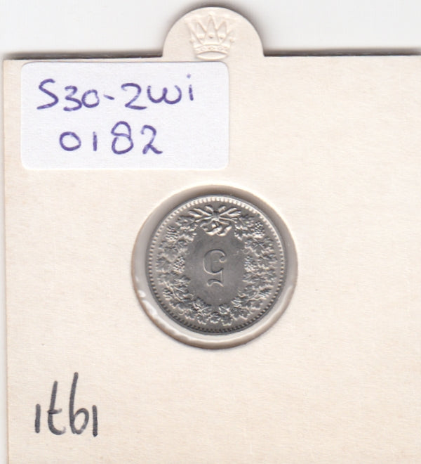 S30-ZWI-0182 Switzerland 5 Rappen UNC 1971 KM# 26