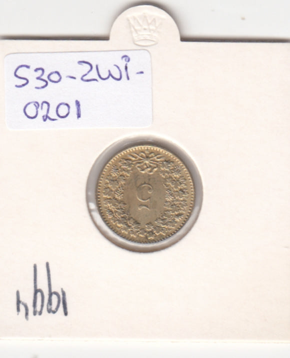 S30-ZWI-0201 Switzerland 5 Rappen XF 1994 KM# 26c