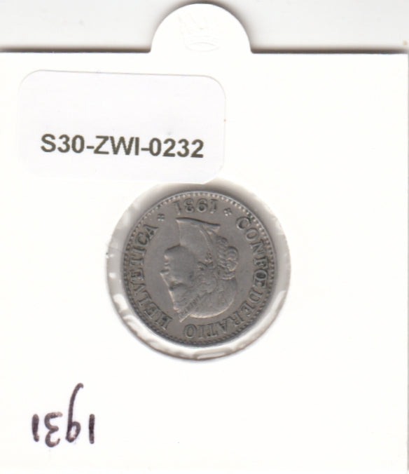 S30-ZWI-0232 Switzerland 10 Rappen VF 1931 KM# 27