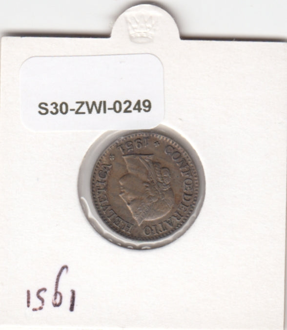 S30-ZWI-0249 Switzerland 10 Rappen VF 1951 KM# 27