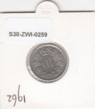S30-ZWI-0259 Switzerland 10 Rappen AU 1962 KM# 27