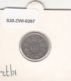 S30-ZWI-0267 Switzerland 10 Rappen XF 1972 KM# 27