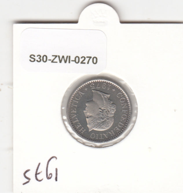 S30-ZWI-0270 Switzerland 10 Rappen UNC 1975 KM# 27