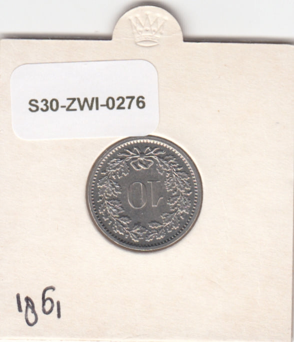 S30-ZWI-0276 Switzerland 10 Rappen XF 1981 KM# 27
