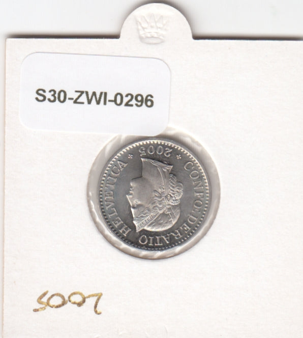 S30-ZWI-0296 Switzerland 10 Rappen UNC 2005 KM# 27