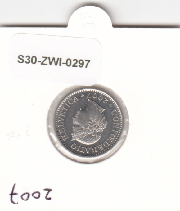 S30-ZWI-0297 Switzerland 10 Rappen UNC 2007 KM# 27